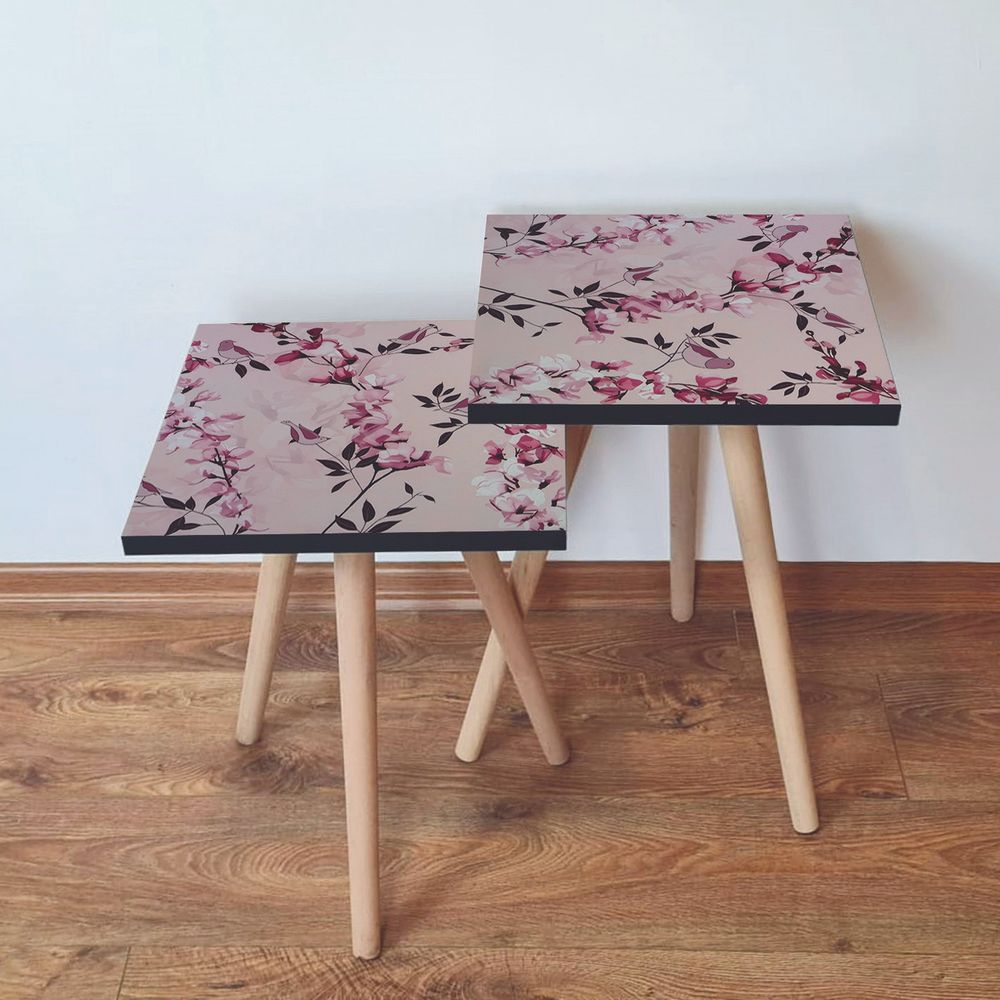 Nesting Sto 2Shp61 - Pink, Bijela i Crna (2 Komada) slika 1