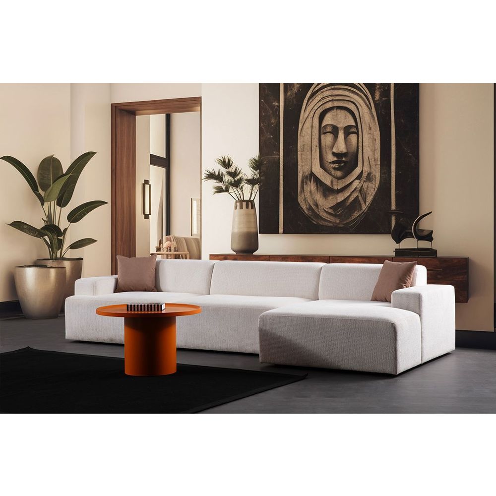 Ugaona Sofa Melva (L1,5 + O2 + Chl Desno) - bijela slika 1
