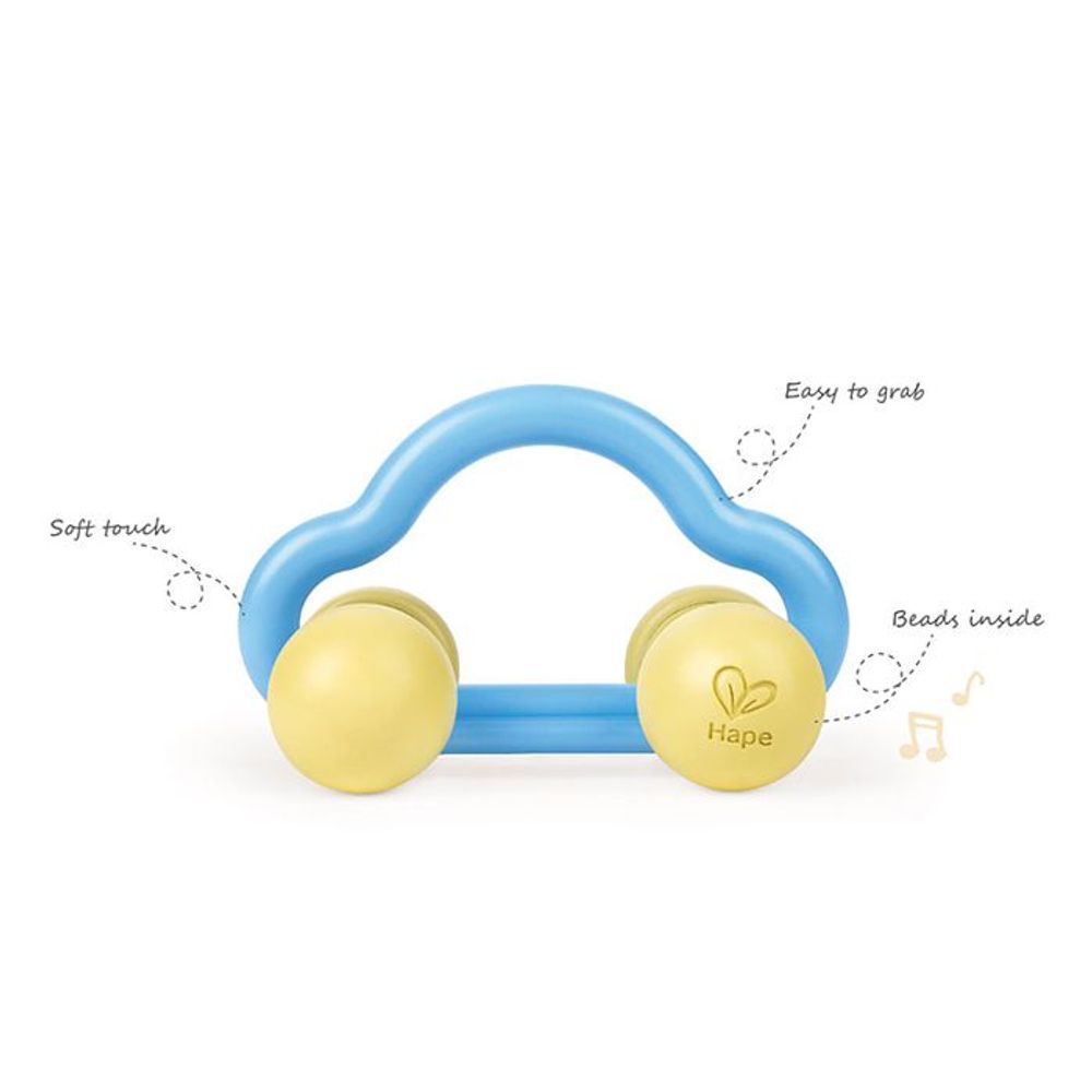Hape Zvečka autić Rattle & Roll Toy Car E0071A  slika 3