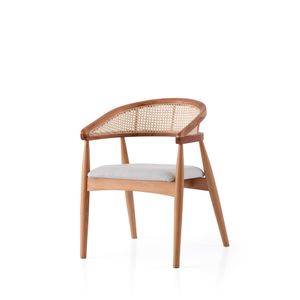 Atlas - 4352 Oak Cream Chair