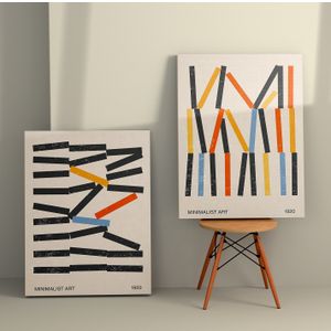 Dekorativno Platno Slikarstvo 2KNV4267 - 50 x 70 Multicolor (Set od 2 Komada)