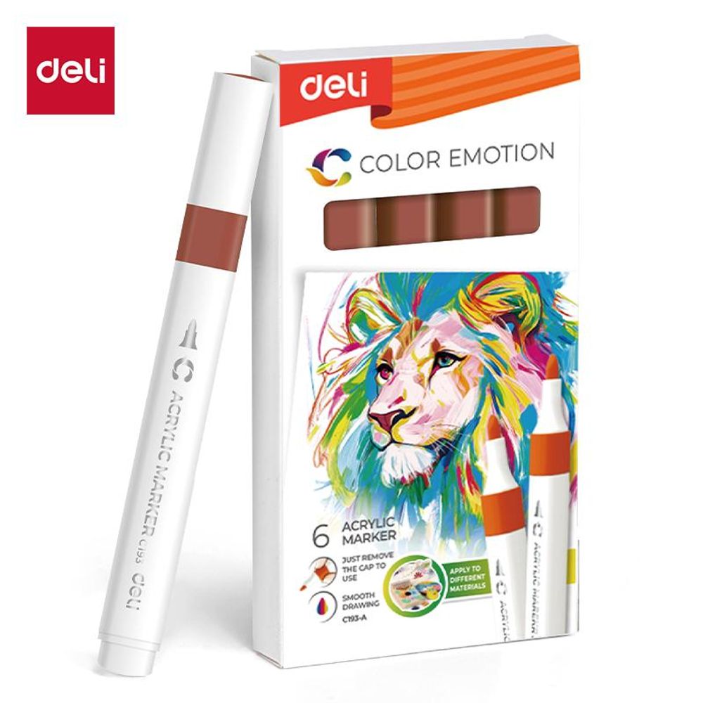 AKRILNI MARKER DELI BRAON COLOR EMOTION EC193A-Brown 38 slika 1