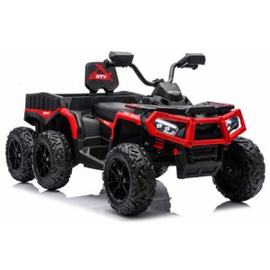 Baterijski Quad ATV 6 kotača s prikolicom JC606 24V 4x4 crveni