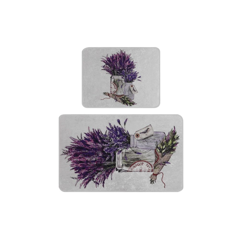 Set prostirki za kupatilo (2 komada) Purpura, više boja slika 4