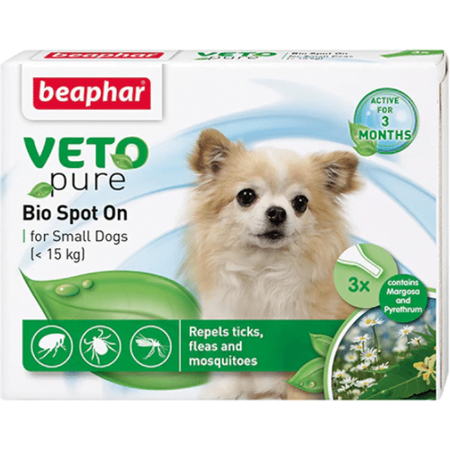 Beaphar Vetopure Bio Spot On Dog S (&lt;15 kg) slika 1