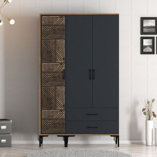 Kumsal PT - Walnut, Anthracite Walnut
Anthracite Wardrobe slika 1