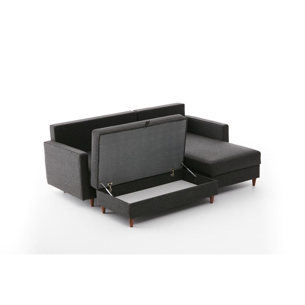 Eva Right - Ugao Sofa u Antracit Boji slika 8