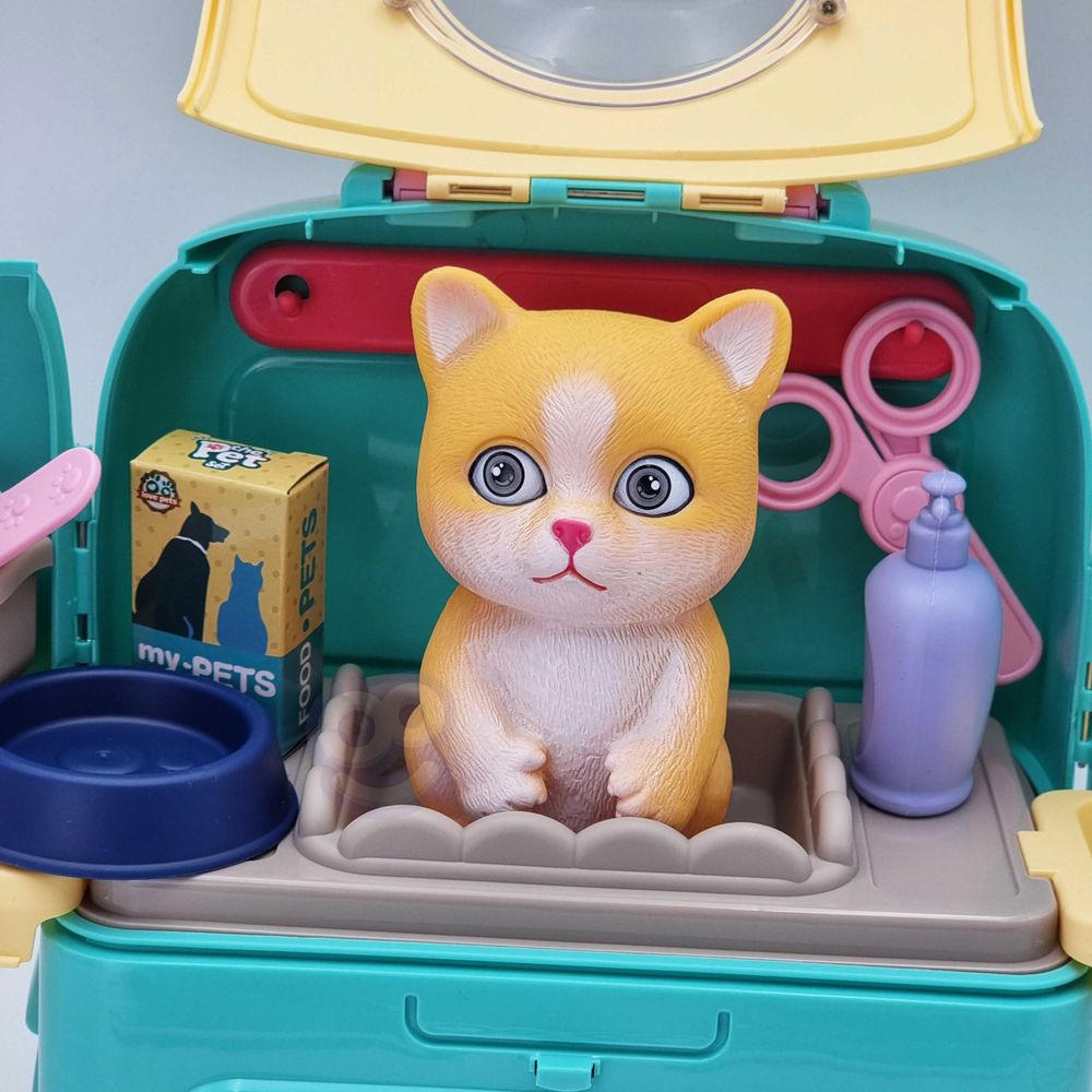 Woopie kitten portable beauty salon 2u1 u ruksaku za transport slika 4