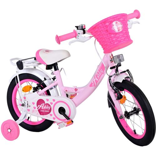 Volare Ashley dječji bicikl 14 inča roza s dvije ručne kočnice slika 2