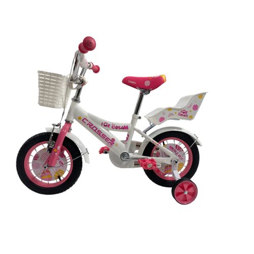 Sporting Machine dečiji bicikl 12" Ice cream belo roze (SM-12102) slika 2