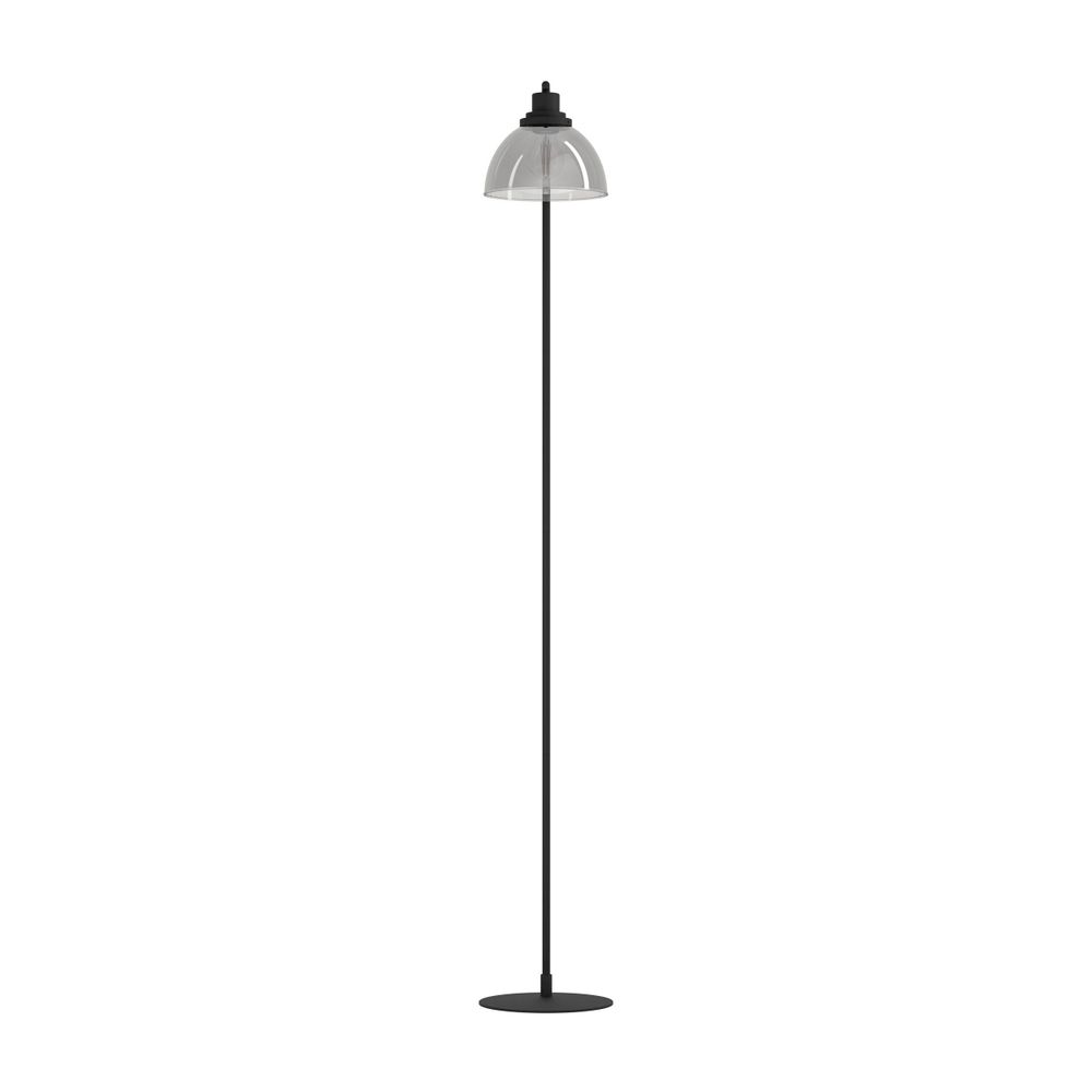 Eglo podna lampa beleser e27 1x60w crno/crno-prozirno š:205mm v:1505mm slika 4