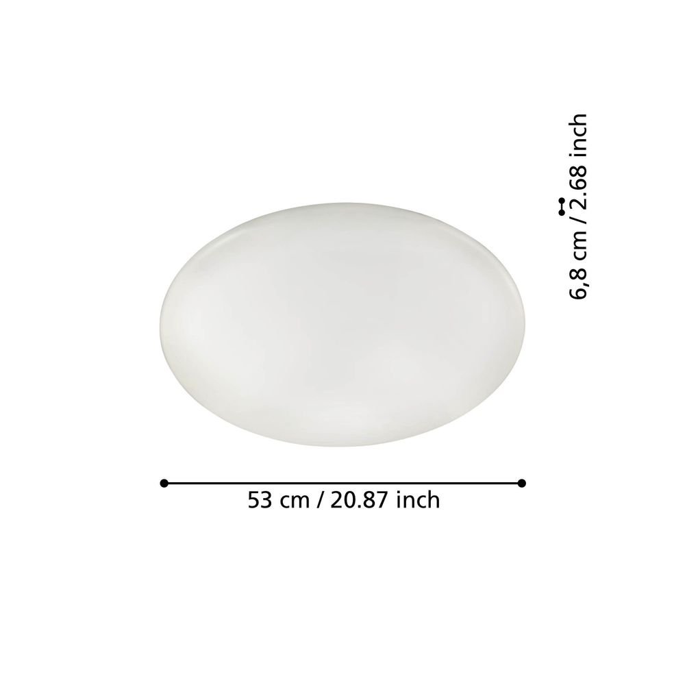 Eglo plafonjera 'TOTARI-Z' LED, 4x8,1W, promjer 560mm, bijela slika 4
