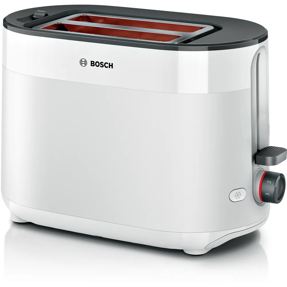 BOSCH Toster MyMoment TAT2M121, Bijela, Dvije kriške, Snaga  800-950 W slika 1