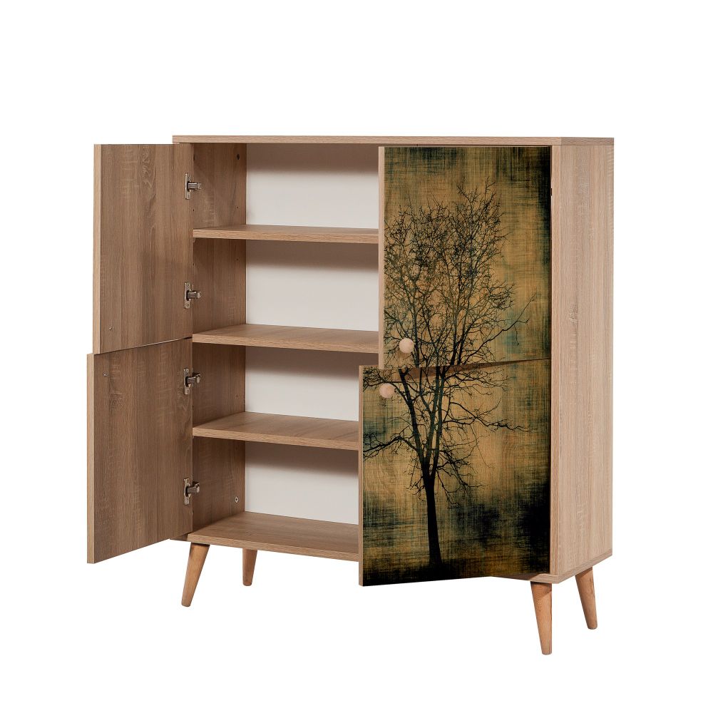 Višenamjenski ormar Multilux - 729 Sonoma, boja hrastovine slika 6