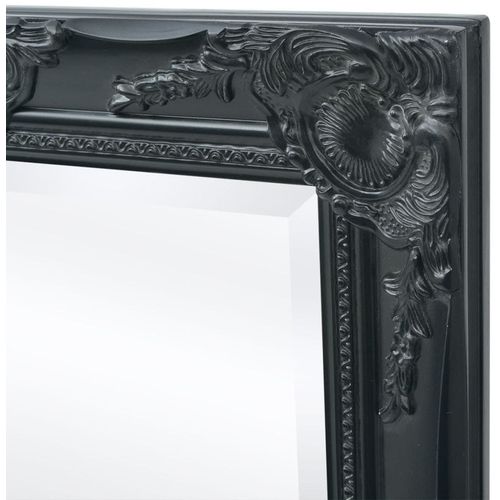 Zidno Ogledalo Barokni stil 140x50 cm Crna boja slika 15