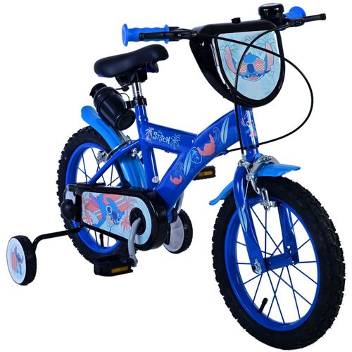 Dječji bicikl Volare Disney Stitch 14" plavi s dvije ručne kočnice slika 6
