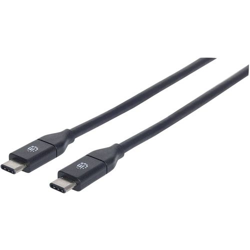 Manhattan USB kabel USB 3.2 gen.2 (USB 3.1 gen.2) USB-C® utikač, USB-C® utikač 50.00 cm crna  354899 slika 1