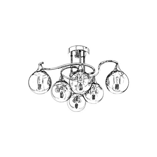 Luster AV-1761-6K Chrome sa 6 grla slika 3