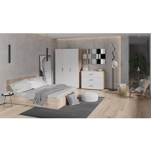 Desan Set Spavaće Sobe, Boja: Sonoma/Bijela