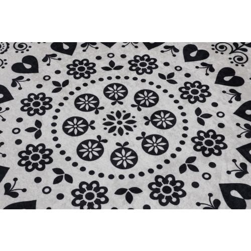 Venice - Black (140) Multicolor Bathmat slika 7