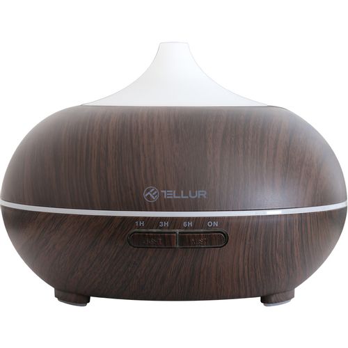 TELLUR SMART WIFI SMART AROMA DIFFUSER, 300ml, LED, TAMNO SMEĐA slika 1