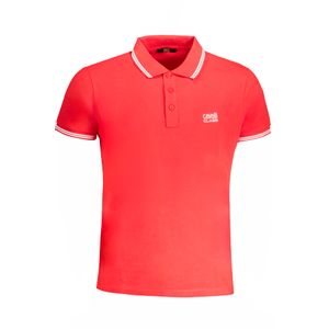 CAVALLI CLASS MEN'S SHORT SLEEVED POLO SHIRT RED