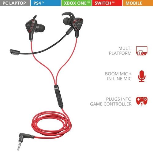 Trust GXT 408 COBRA MULTIPLATFORM GAMING EARPHONES (23029) slika 3