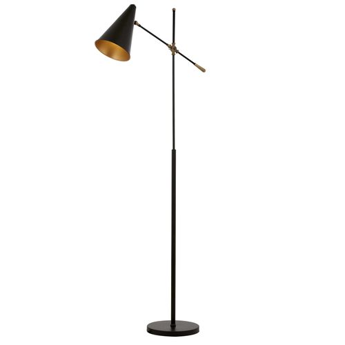 Podna lampa LM-9114-1BSY u crno-bronzanoj boji slika 1