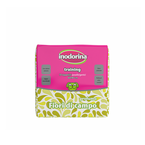 Inodorina Training pads Flower parfume, pelene za pse 60x90 10 kom slika 1