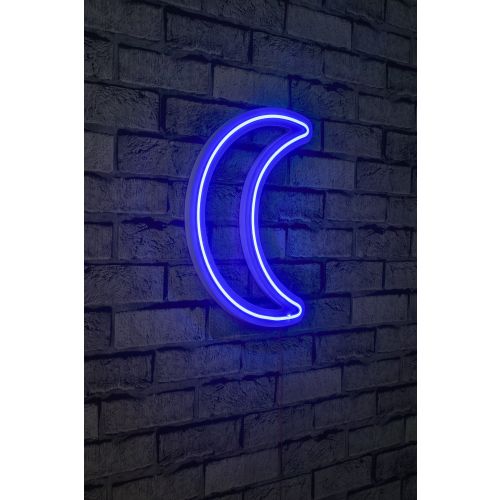 Wallity Ukrasna plastična LED rasvjeta, Crescent - Blue slika 10