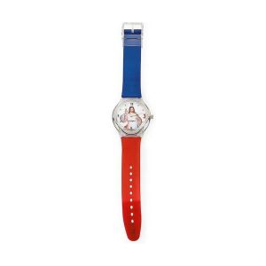 Uniseks sat Amen GESÙ Rosso Blu (Ø 39 mm)