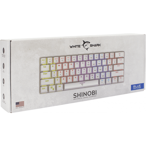 WHITE SHARK Gejmerska tastatura SHINOBI GK-2022 (Bela) slika 5