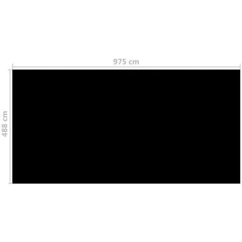 Pokrivač za bazen crni 975 x 488 cm PE slika 18