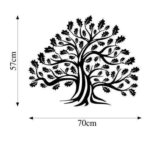 Wallity Metalna zidna dekoracija, Monumental Tree 1 slika 5