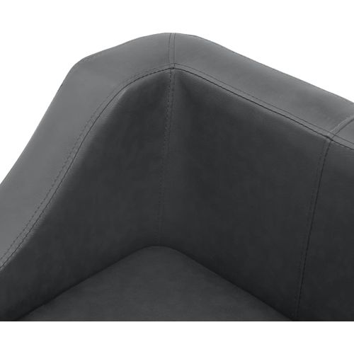 Sofa za pse siva 67 x 52 x 40 cm od umjetne kože slika 21