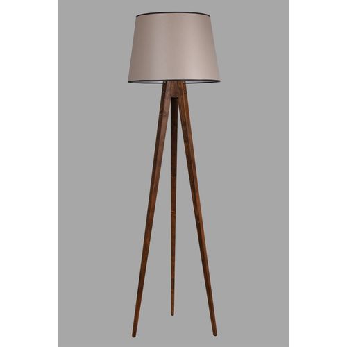 Tripod Ceviz Lambader Pramit 82 Abajurlu Walnut Floor Lamp slika 2