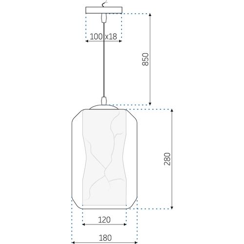 TOOLIGHT LED KUPAONSKA SVJETILJKA OKRUGLA CRNA 80CM APP850-1W slika 5