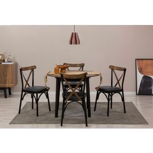 Woody Fashion Proširivi blagavaonski stol i stolice (5 komada) Jolene