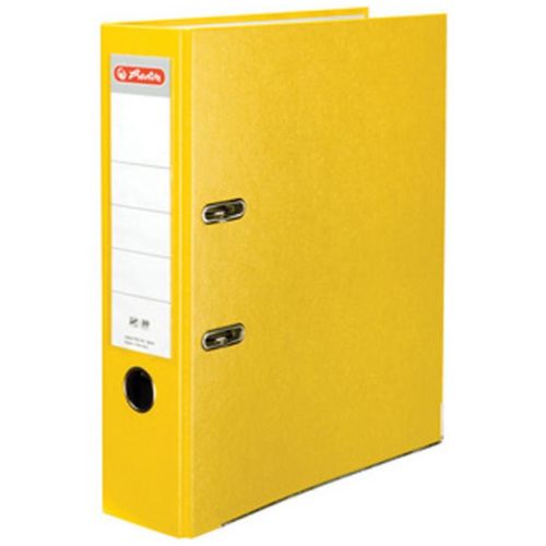 Registrator samostojeći A4, 8 cm, maX.file protect, Herlitz, žuti slika 1