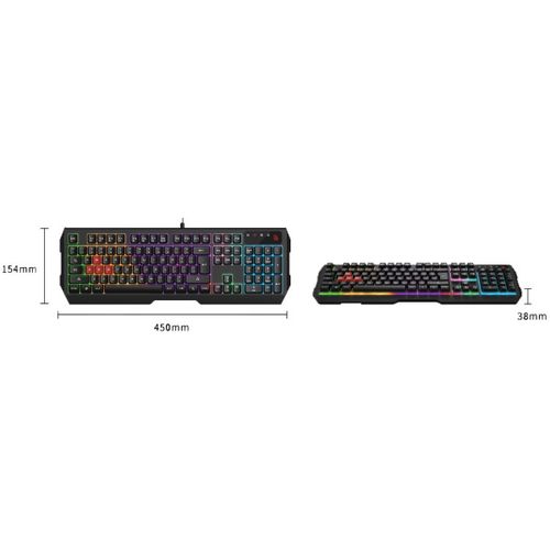 A4-B135N A4Tech Bloody Gejmerska svetleca tastatura(NEON LED), black, USB, US layout slika 2