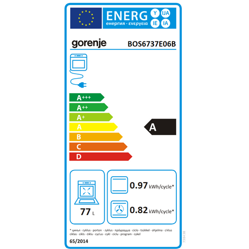 Gorenje BOS6737E06B Ugradna multifunkcionalna rerna - OŠTEĆENA slika 8