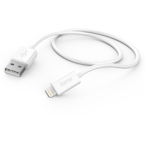 Hama USB-A na Lightning kabl za Apple, MFI, beli, 1m slika 1