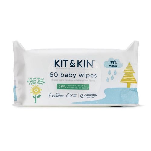 Kit & Kin Baby Vlažne Maramice 60 Kom slika 1