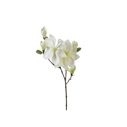 ATMOSPHERA DEKORATIVNI CVET MAGNOLIA 25X13X79CM PES/PLASTIKA/METAL BELA 116021 slika 1