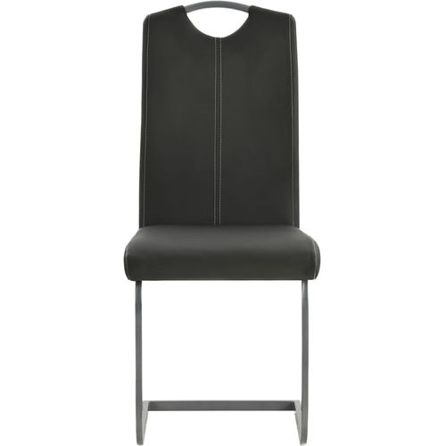 Konzolne blagovaonske stolice od umjetne kože 4 kom sive slika 24