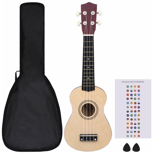 Set dječjeg ukulelea Soprano s torbom boja svijetlog drva 21 " slika 11