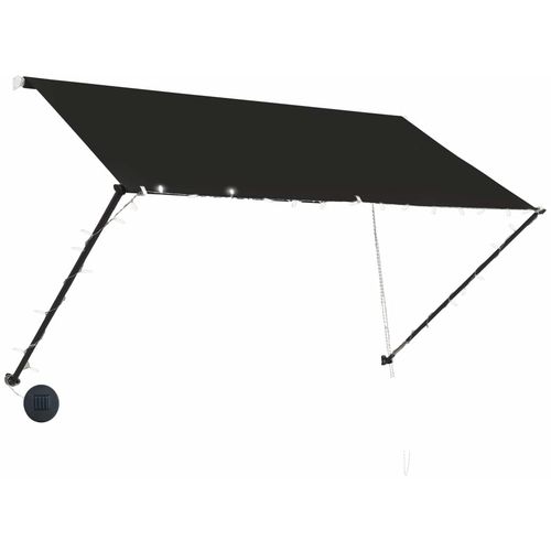 Tenda na uvlačenje s LED svjetlima 250 x 150 cm antracit slika 11