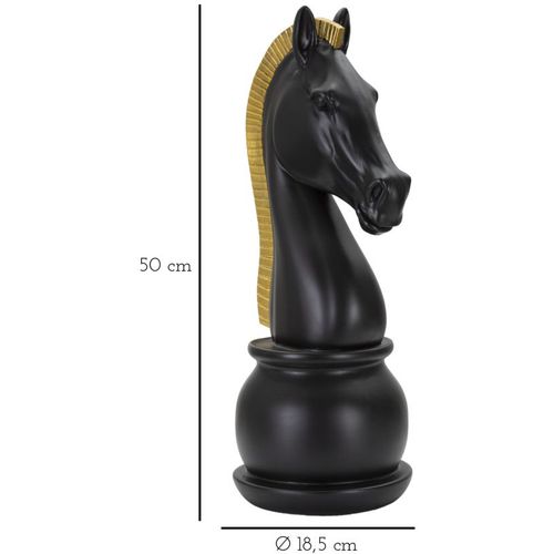 Mauro Ferretti Dekoracija BLACK AND GOLD HORSE cm Ø 18,5X50 slika 9