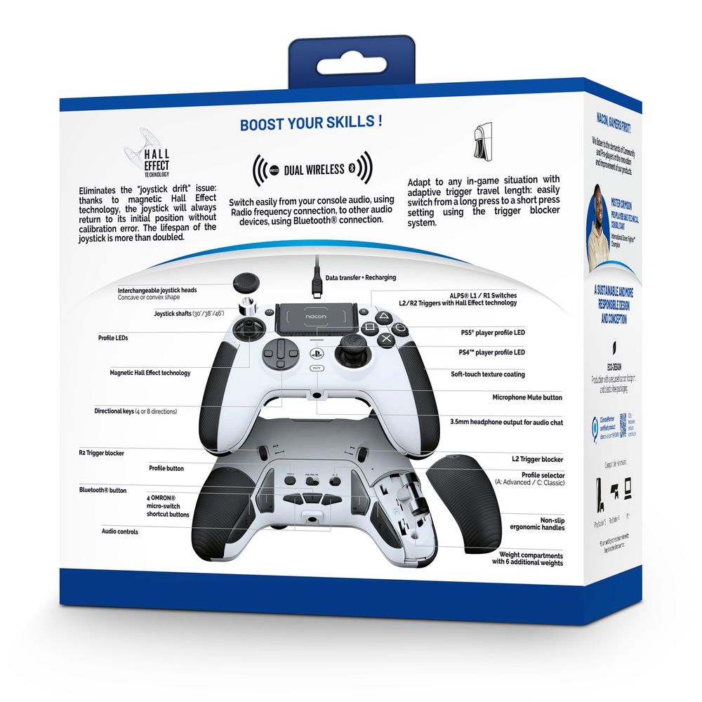 Nacon Revolution Pro 5 Kontroler PS5 / PS4 / PC, Bijeli slika 4