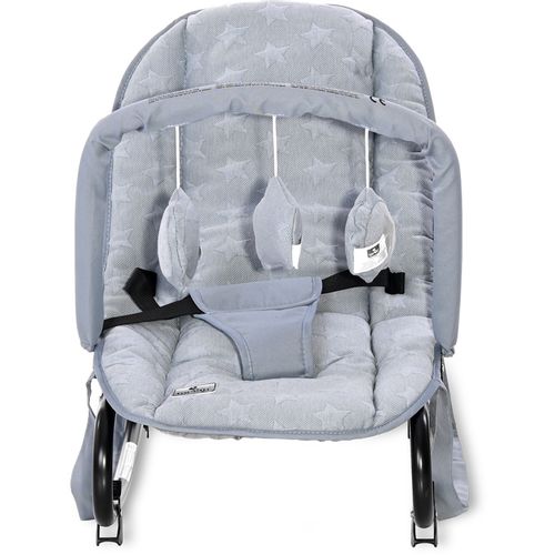 LORELLI ELIZA LUXE Njihalica za Bebe Silver Blue Stars (0+mj/do 9kg) slika 3